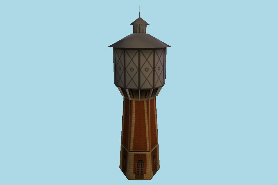 Water Tower 3d model